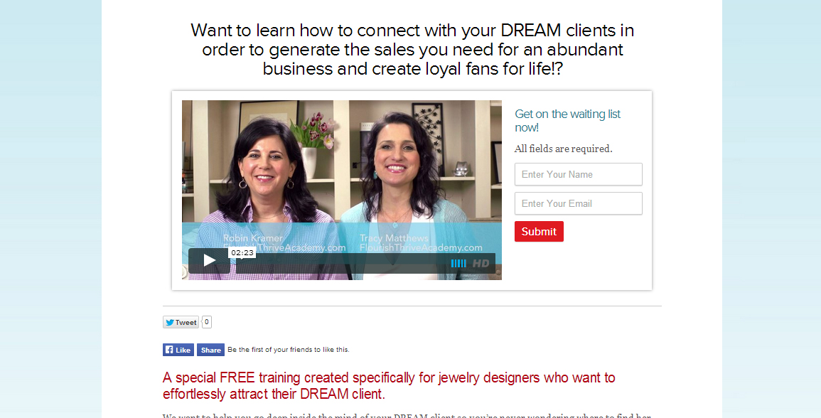 How to Find Your Dream Client Flourish & Thrive Academy