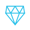Diamond-topper