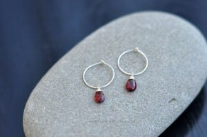 Sterling-Silver-Tiny-Garnet-Hoops-1