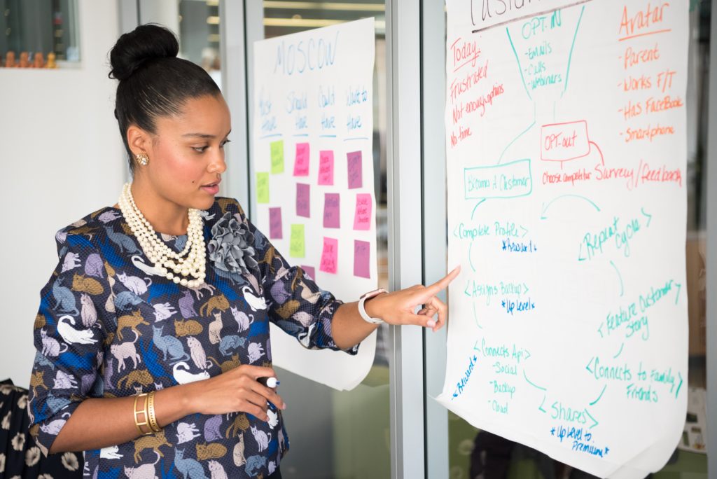 Image of jewelry designer deciding on her business name and type