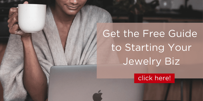 woman looking up how to start a jewelry business