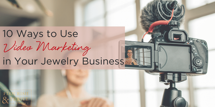 jewelry designer working on video marketing
