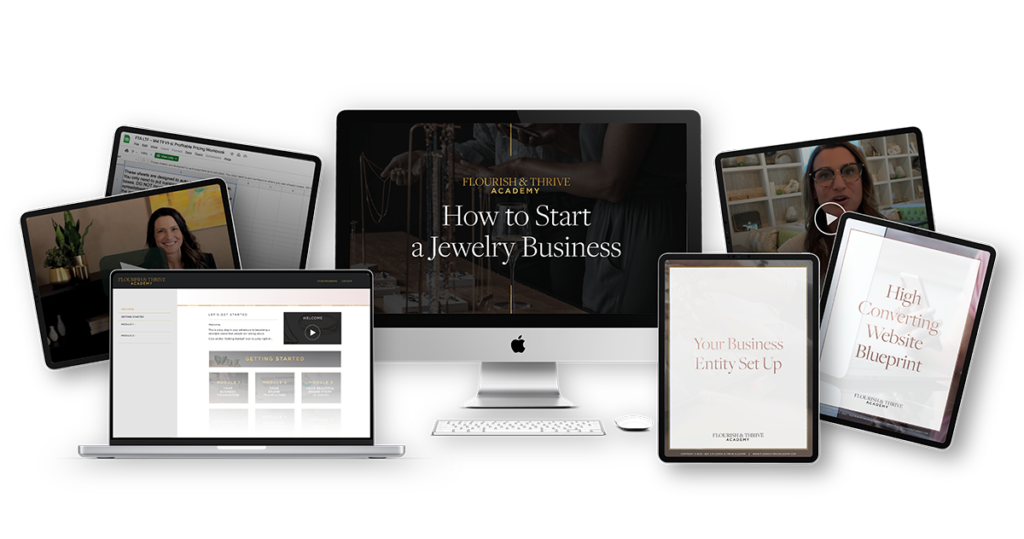 F&T - How to Start a Jewelry Business Course Sales Page_Course Full Mockup SML