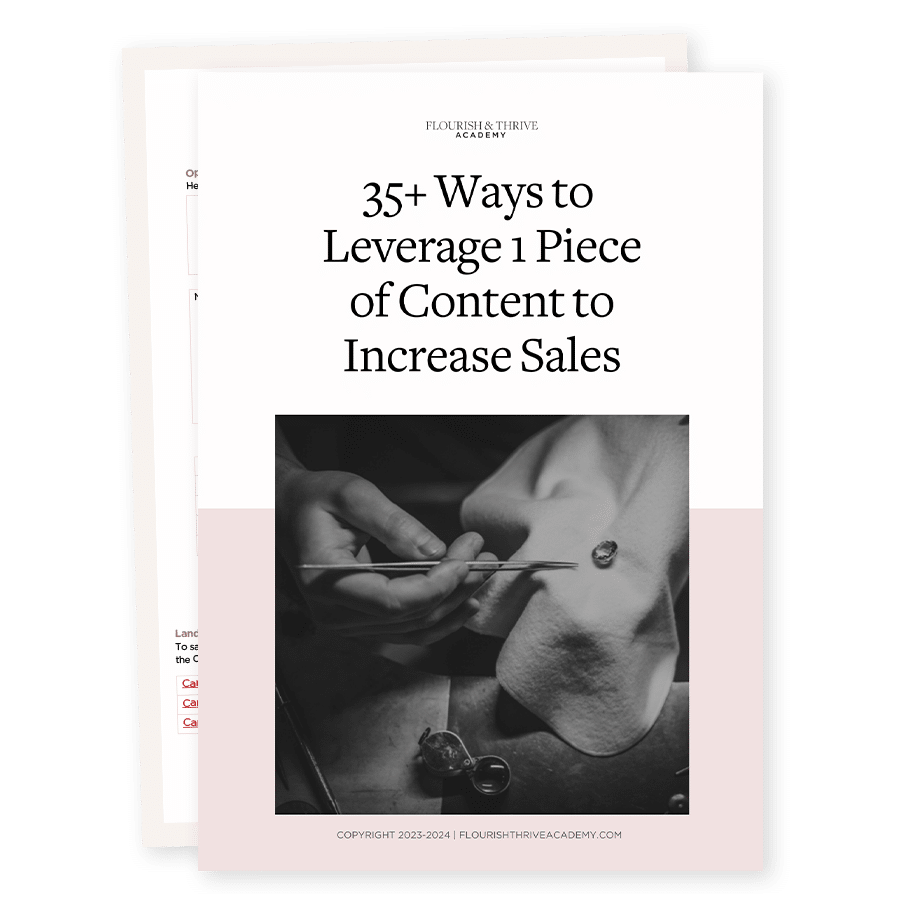 F&T - 35+ Ways to Leverage 1 Piece of Content Mockup