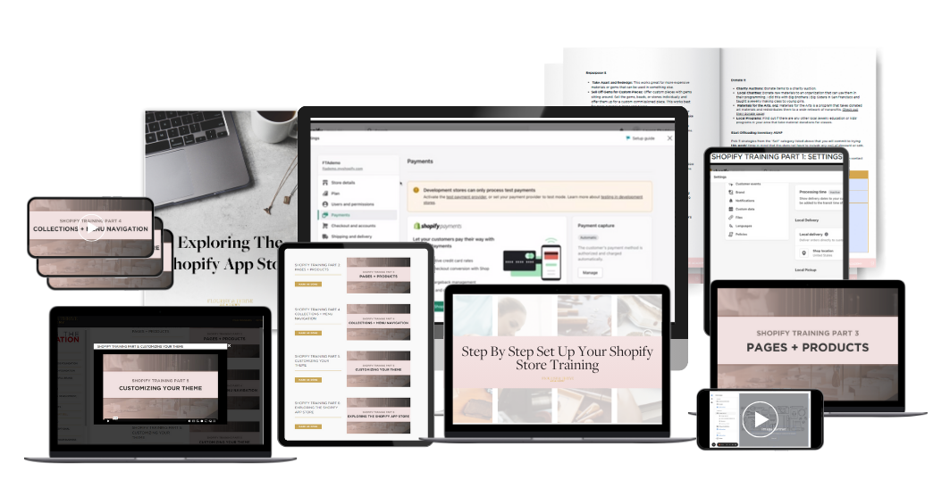 Step-By-Step Set Up Your Shopify Store Training Mockup (1) Step-By-Step Set Up Your Shopify Store Training Mockup (1)